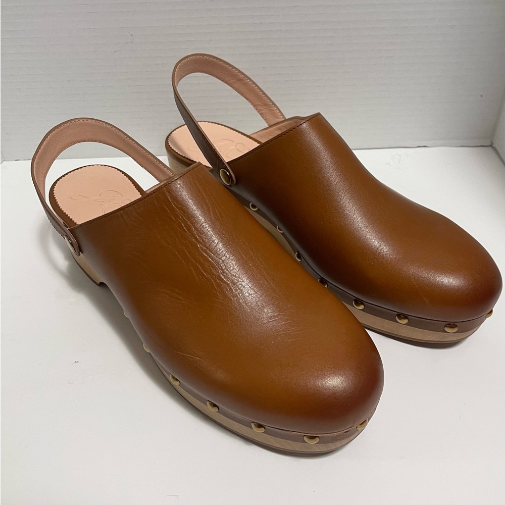 J.Crew women’s genuine leather  Clogs size 12 New